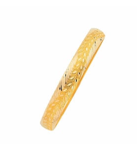 14 Ayar Altın Hediyelik Bilezik Yaprak Model 7 Gram