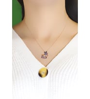 Güvercin Model Hayalet Gümüş Kolye