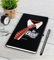 BK Gift Kişiye Özel İlk Babalar Günün Kutlu Olsun Siyah Defter Kalem Seti-4