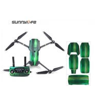 Dji Mavic Pro için Green Wood Su Geçirmez PVC Cilt Çıkartma Seti
