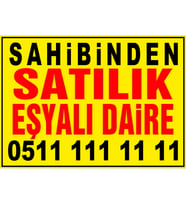 MIGNATIS - Sahibinden Satılık Eşyalı Daire Branda Afişi
