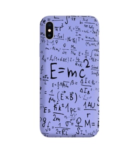 Iphone Xs Çizgi Tasarımlı Mor Lansman Telefon Kılıfı