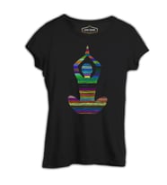Yoga - Lines Siyah Kadın Tshirt