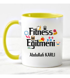 Fitness Eğitmeni Kupa Bardağı Sarı