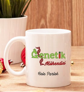 Genetik Mühendisine Hediye Beyaz Kupa Bardak