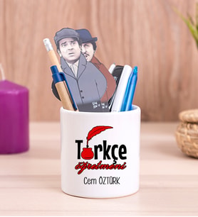 Türkçe Öğretmeni Seramik Kalemlik