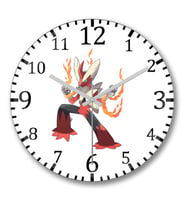 Pokemon Go Pikachu Blaziken Duvar Saati Bombeli Gercek Cam