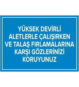 MIGNATIS - Yüksek Dvirli Aletlrle Çlışırkn ve Talş Frlamlarna Karşı G.K.Levhası  - Sac Malzeme 25x35cm