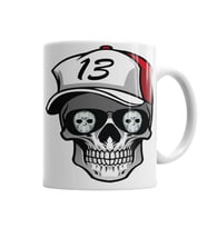 Caveira Bone Kupa Bardak Porselen