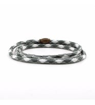 PARACORD ÜÇ SIRALI YEŞİL BEYAZ ERKEK BİLEKLİK BT412