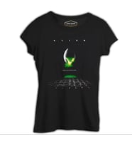Alien - Scream Siyah Kadın Tshirt