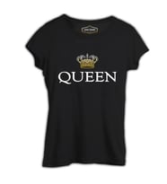 Kraliçe - Queen Siyah Bayan Tshirt