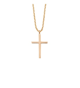 Rose Gümüş Cross Kolye