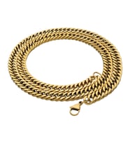 Chavin Gold 60 cm. 8 mm. Gürmet Erkek Bayan Çelik Zincir dm92sr (Sarı)