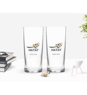 BK Gift Kişiye Özel Renkli Baskılı Hatay Tasarımlı Turistik İkili Rakı Bardağı Seti-1 (Beyaz)