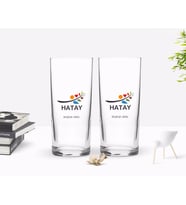 BK Gift Kişiye Özel Renkli Baskılı Hatay Tasarımlı Turistik İkili Rakı Bardağı Seti-1 (Beyaz)