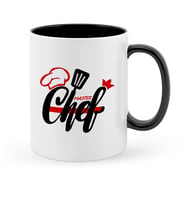 BK Gift Kişiye Özel Chef Siyah Kupa Bardak  4