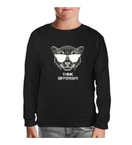 Think Different Siyah Çocuk Sweatshirt
