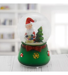 8x12cm Müzikli Işıklı Kar Küresi Noel Baba Yılbaşı