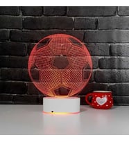 Tasarım Futbol Topu Led Aydınlatma 3D RGB Led Aydınlatma Gece Lambası