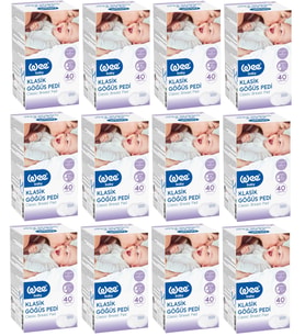 Wee Baby Klasik Göğüs Pedi (30+10'Lu) 480 Adet (12Pk*40)
