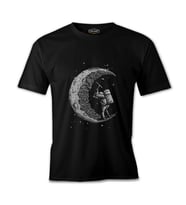 Space - Construction Siyah Erkek Tshirt