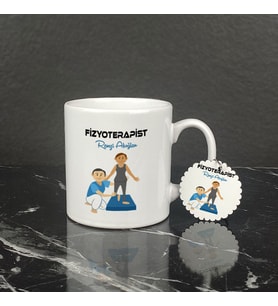 Fizyoterapist Kupa Bardak ve Anahtarlık Set 002