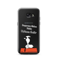 Snoopy Tasarımlı Süper Şeffaf Silikon Telefon Kılıfı Samsung A5 (2015)