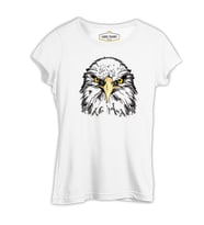 Kartal - Yüz Beyaz Kadın Tshirt