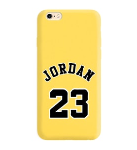 Iphone 6s Plus Air Jordan Tasarımlı Sarı Lansman Telefon Kılıfı