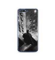 Batman Tasarım Süper Şeffaf Silikon Telefon Kılıfı Huawei Y6 2018