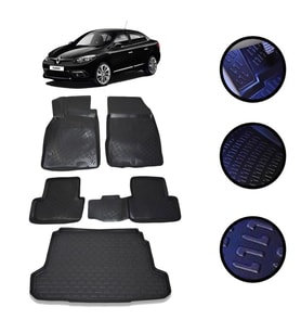 Renault Fluence 2009-2021 Arası 4D Havuzlu Oto Paspas Ve Bagaj Set