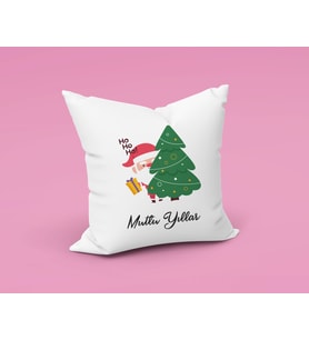 Noel Baba Mutlu Yıllar Yılbaşı Yastığı
