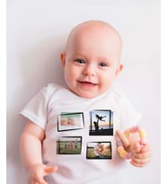 Pia Baby T2027-11 %100 Pamuk Bebek Hediyelik 4 Fotoğraflı Çıtçıtlı Body