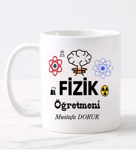 Fizik Öğretmeni  Kupa (Beyaz)