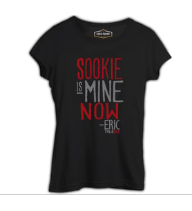 True Blood - Sookie is Mine Now Siyah Kadın Tshirt