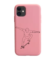 Iphone 11 Çizgi Tasarımlı Pudra Lansman Telefon Kılıfı