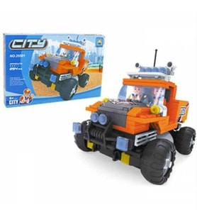 Ausini - Asya Brick 25501 City Serisi, Off Road Jeep 254 Parça