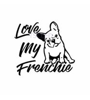 Frenchie fransız Bulldog araba çıkartmaları