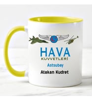 Hava Kuvvetleri Astsubay Kupa Bardağı Sarı