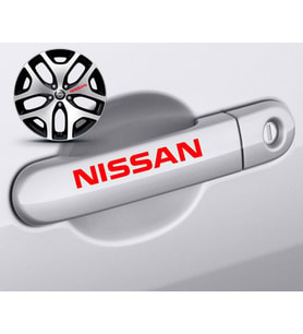 Nissan Kapı Kolu Sport Sticker Yapıştırma 8 Adet