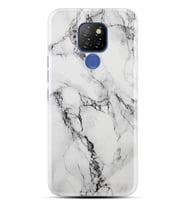 Kılıfland General Mobile GM 20 Kılıf Silikon Resimli Kapak Fragile White Marble Mermer Stok 1103
