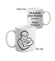 İlk Babalar Günü Hediyesi İsimli Kupa Bardak