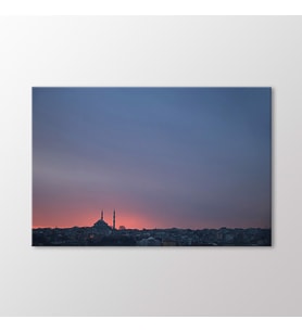 Arty Tablo İstanbulda Gün Batımı Tablo (Karışık)
