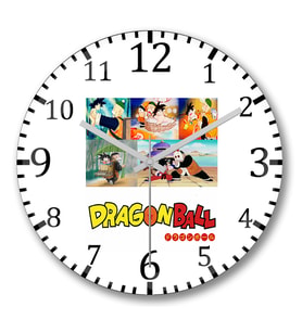 Dragon Bal Anime Duvar Saati Bombeli Gercek Cam