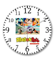 Dragon Bal Anime Duvar Saati Bombeli Gercek Cam
