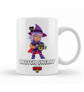 Brawl Stars Wıtch Shelly Kupa Bardak Porselen
