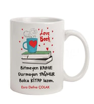 İsme Özel Tasarımlı Kupa Bardak Love Book