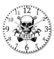 Airsoft Gamer - White Duvar Saati Bombeli Gercek Cam
