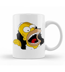 Homer Simpson Kupa Bardak Porselen